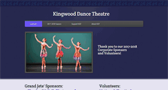 Desktop Screenshot of kingwooddancetheatre.com